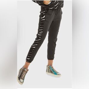 Koral Brink scuba track pants Sweat Pants with edgy zebra print  size S